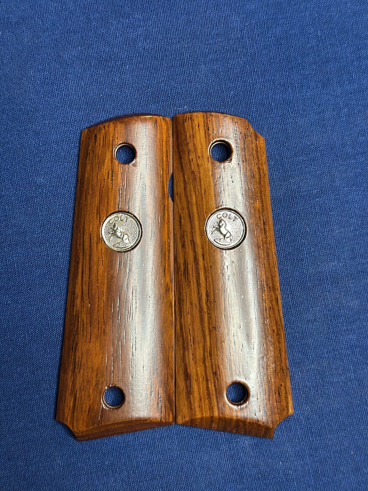 Walnut 1911 Nickel Medallion